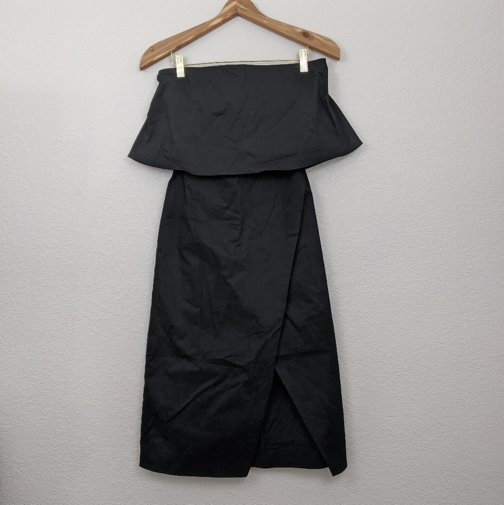 Lovers + friends strapless pop over black S